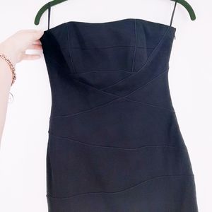 Cynthia Steffe black strapless dress